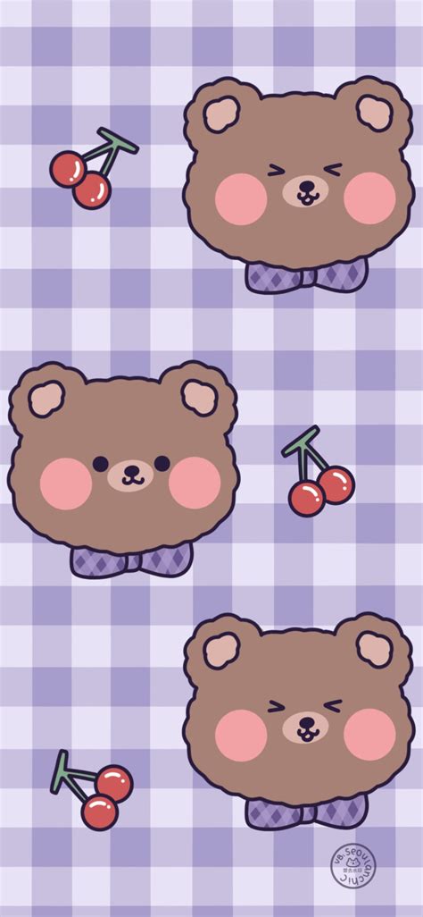 cute bear wallpaper|cute bear aesthetic wallpaper.